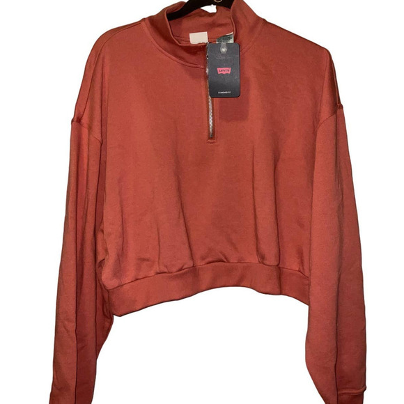 LEVIS WOMEN’S COSMO 1/4 ZIP SWEATSHIRT XL NWT - Picture 3 of 11